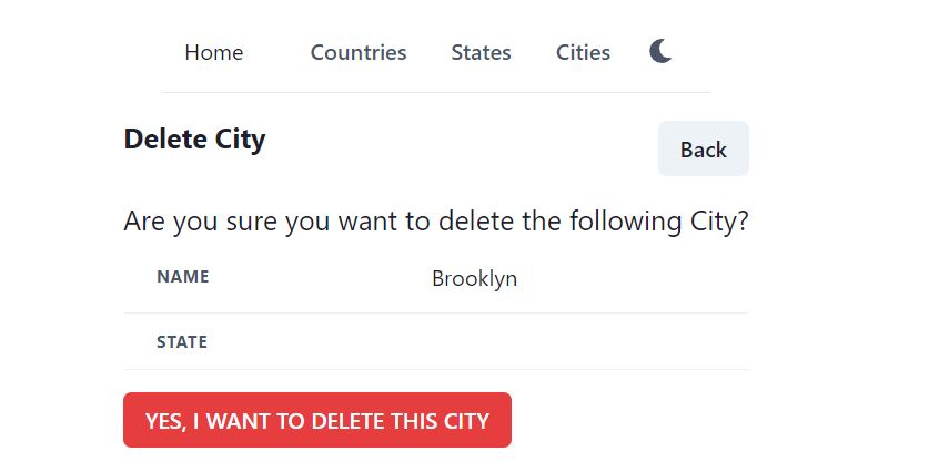 delete city without state information