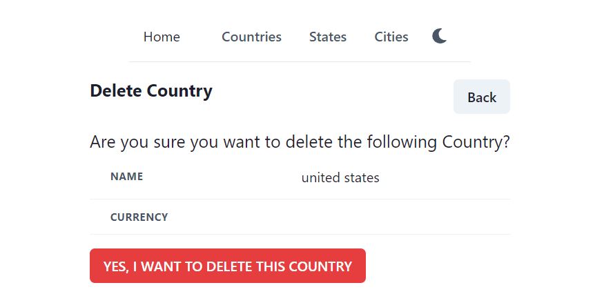 delete country page