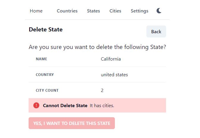 delete state which has cities