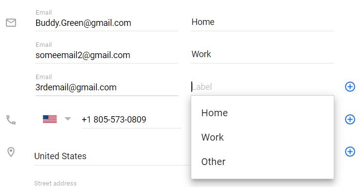 multiple email addresses